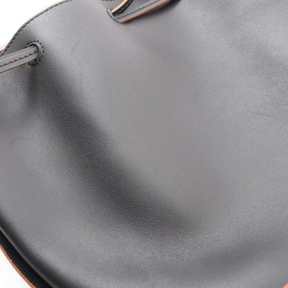 Loewe Shoulder Bag Balloon Drawstring 2-Way Black Leather Anagram — view 6