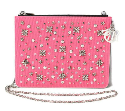 Christian Dior Chain Shoulder Bag Clutch Bag Pouch Christian Dior Bag Rhinestone