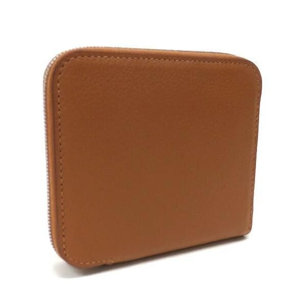 Hermes Azap Silk in Compact Wallet Color Biscuit — view 2