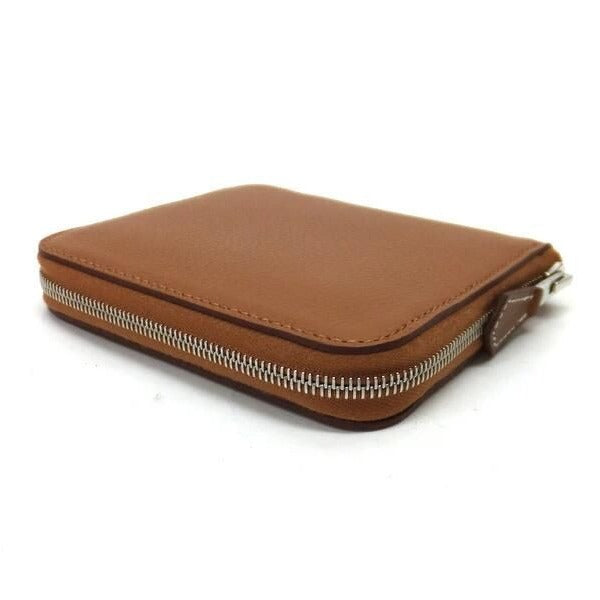 Hermes Azap Silk in Compact Wallet Color Biscuit — view 4
