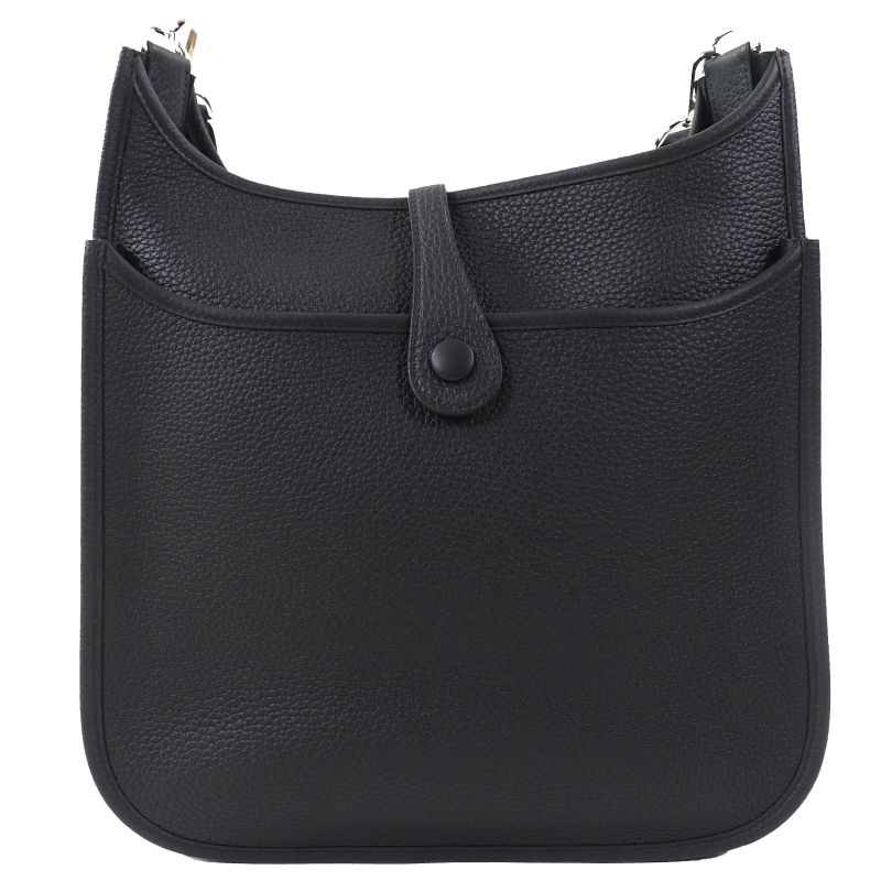 Hermes H056277ck89 Evelyn 3PM 29 Taurillon Clemence Silver Hardware Shoulder