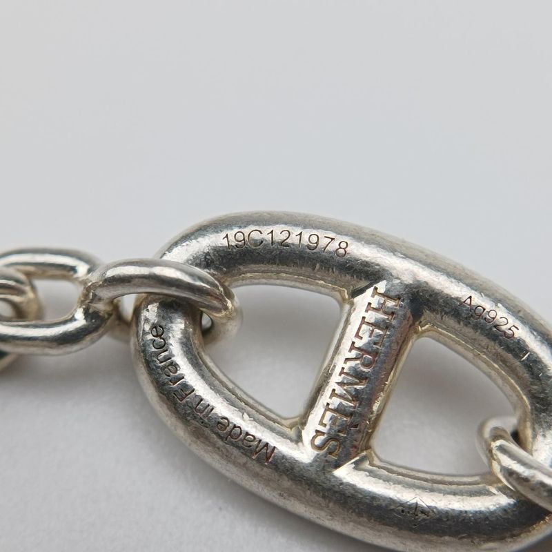 Hermes Farandole Chaine D'ancre Argente Silver Ag92519c121978