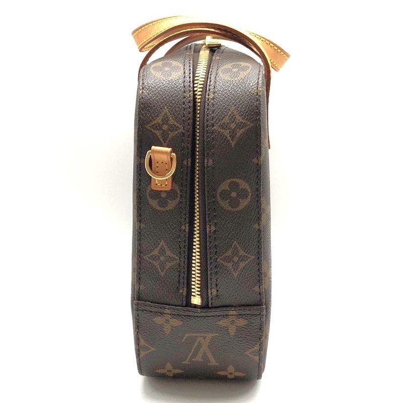 Louis Vuitton Spontini Monogram M47500 2way Handbag Shoulder Bag Ladies Brown