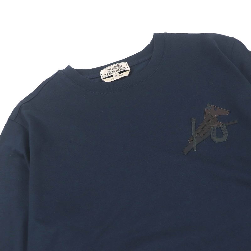 Hermes 22SS Puzzle Esquettre Cotton Sheepskin Crew Neck Short Sleeve T-shirt