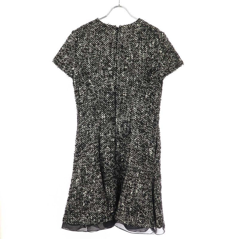 Christian Dior Tweed Dress 4a21658t1152 Black 42
