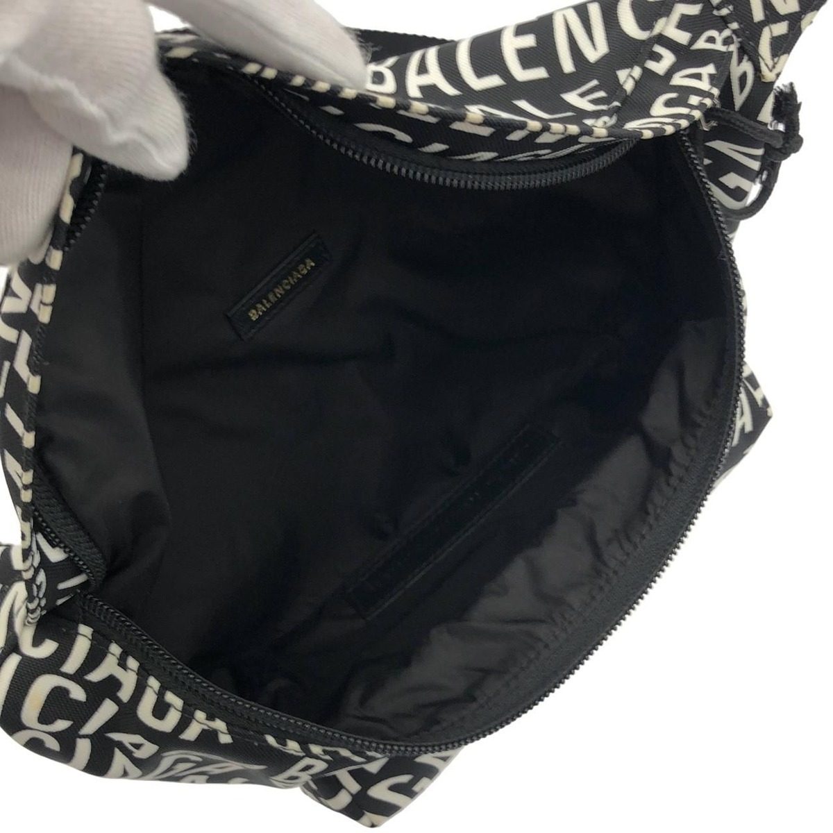 Balenciaga Logo Wave Wheel Belt Pack Waist Bag — view 8