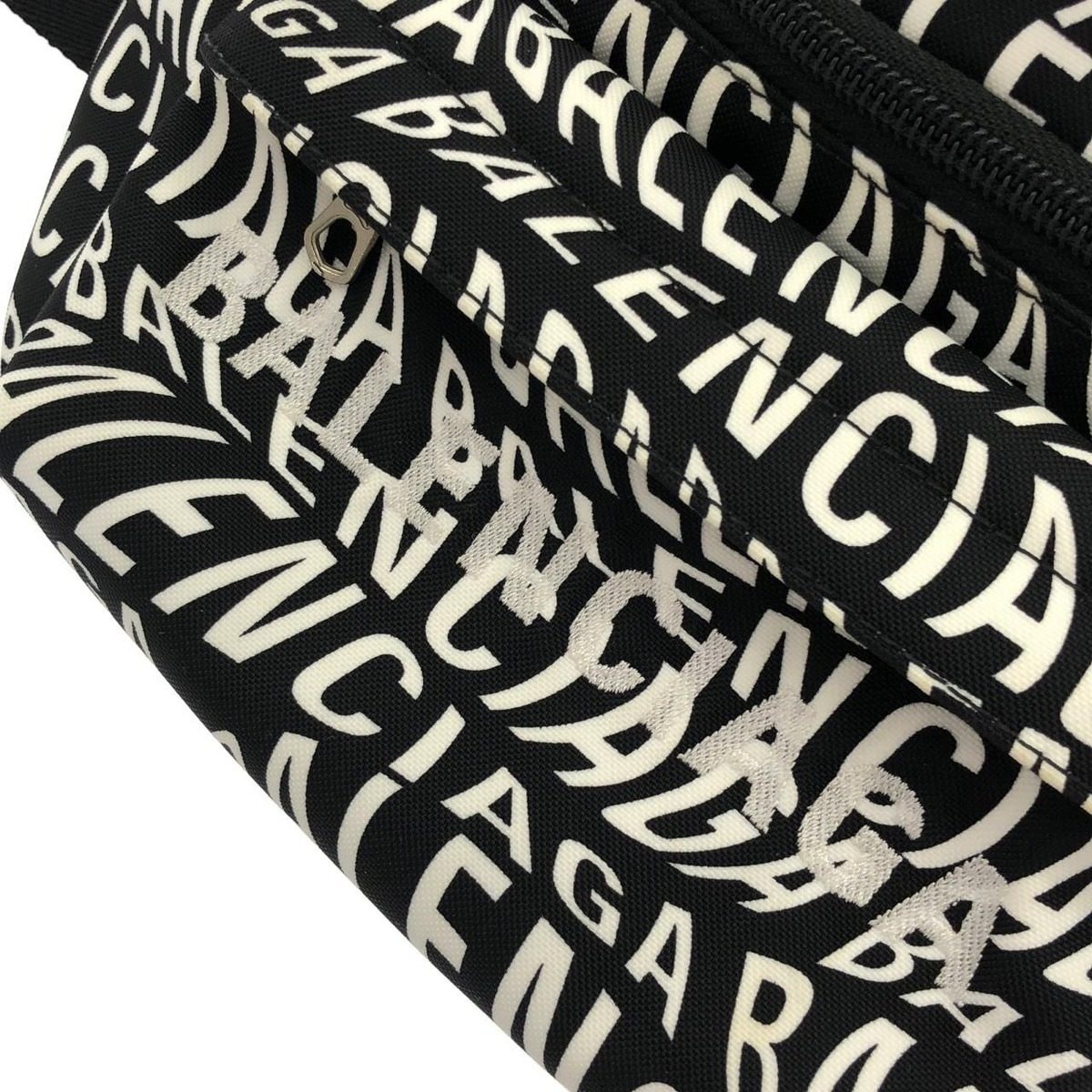Balenciaga Logo Wave Wheel Belt Pack Waist Bag — view 9