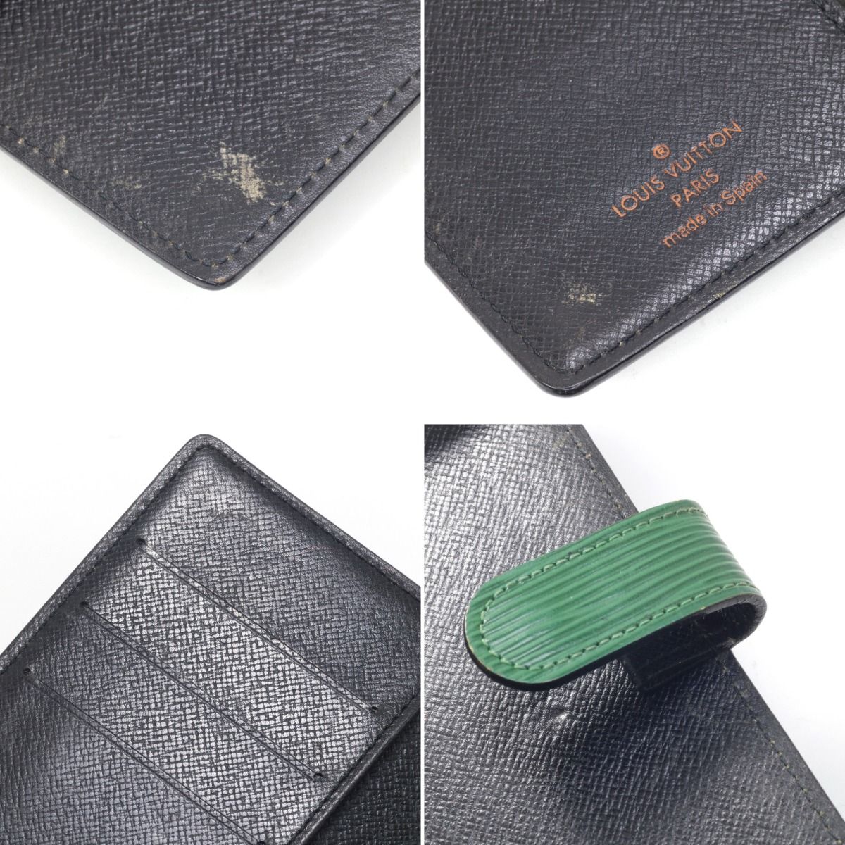Louis Vuitton Notebook Cover Agenda PM Sticky Inside Pocket R20054 Green