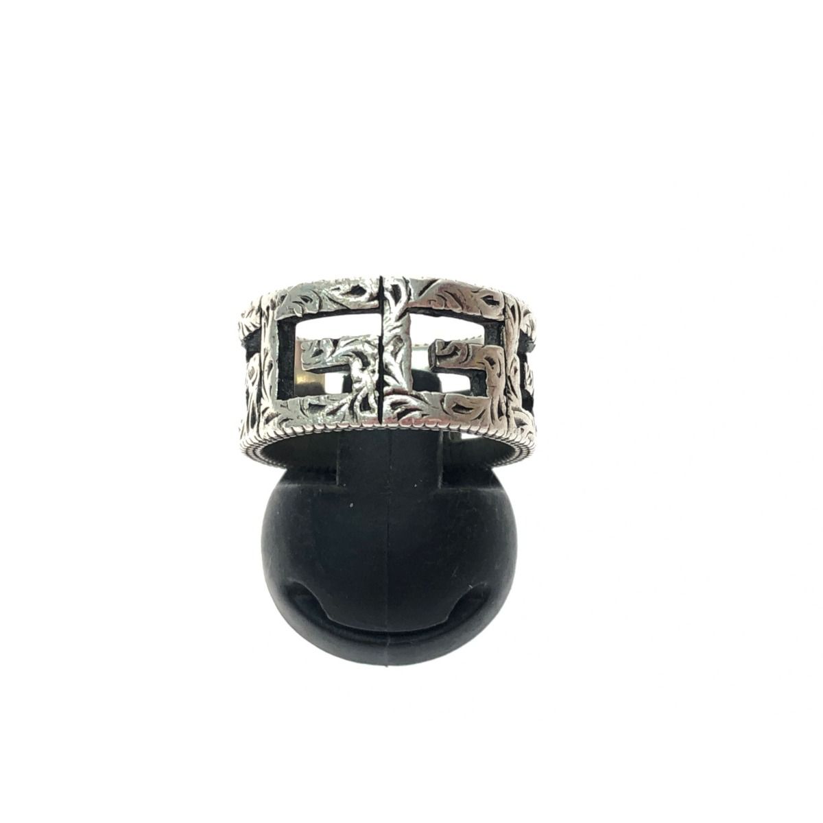 Gucci Unisex Silver Accessory G Square Ring No 17 Ring