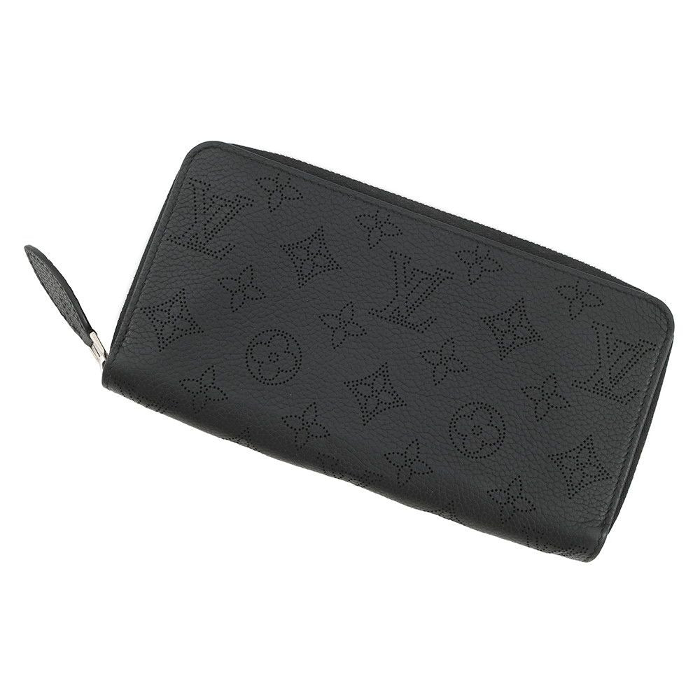 Louis Vuitton Wallet Monogram Mahina Zippy Noir Black
