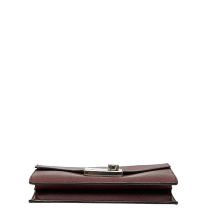 Prada Handbag Shoulder Bag 2WAY Bordeaux Wine Red Saffiano Leather Women Prada