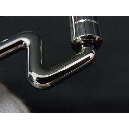 Hermes to Speed Key Ring Key Holder Charm Silver — view 3