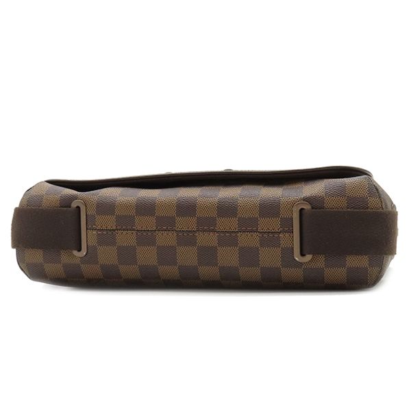 Louis Vuitton Shoulder Bag Brooklyn MM Damier Canvas Damier Gold Hardware Brown