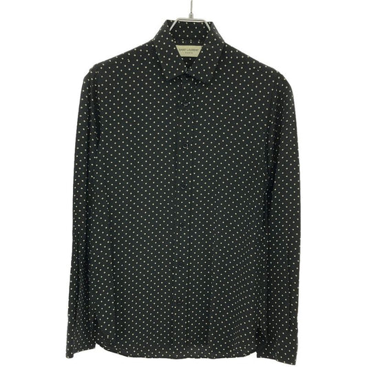 Saint Laurent Paris 15ss Star Silk Shirt 376916 Y729h Black 36