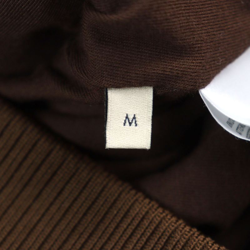 Gucci 655153 Mini GG Jersey Sherry Line Interlocking G Half Zip Hoodie Beige M