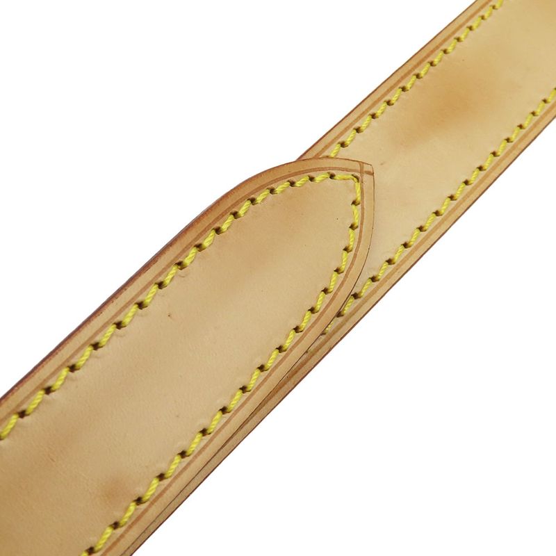 Louis Vuitton Shoulder Strap Nubuck Leather Beige Gold Hardware Accessories