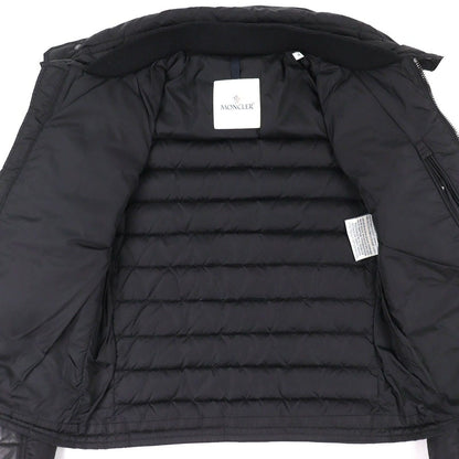 Moncler Dimitri Logo Patch Lamb Leather Cut Replacement Stand Collar Riders — view 3