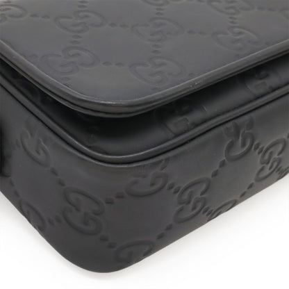 Gucci GG Rubber Effect Super Mini Bag Shoulder Bag Crossbody Black 794062