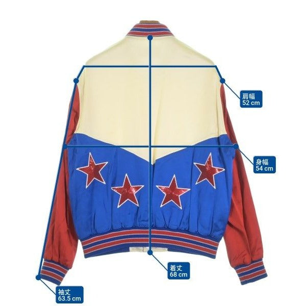 Celine Stadium Jacket Red 46 Ivoryx X Blue — view 7