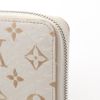 Louis Vuitton Round Wallet Zippy Monogram Exotic Latte White — view 11