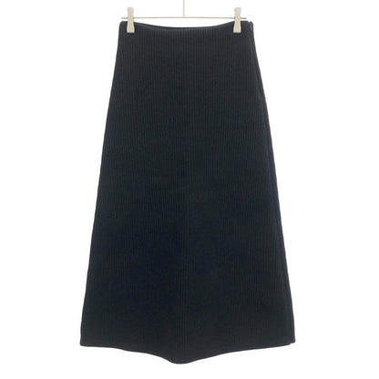 Balenciaga 20 AW Heavyweight Ribbed Knit Skirt Black