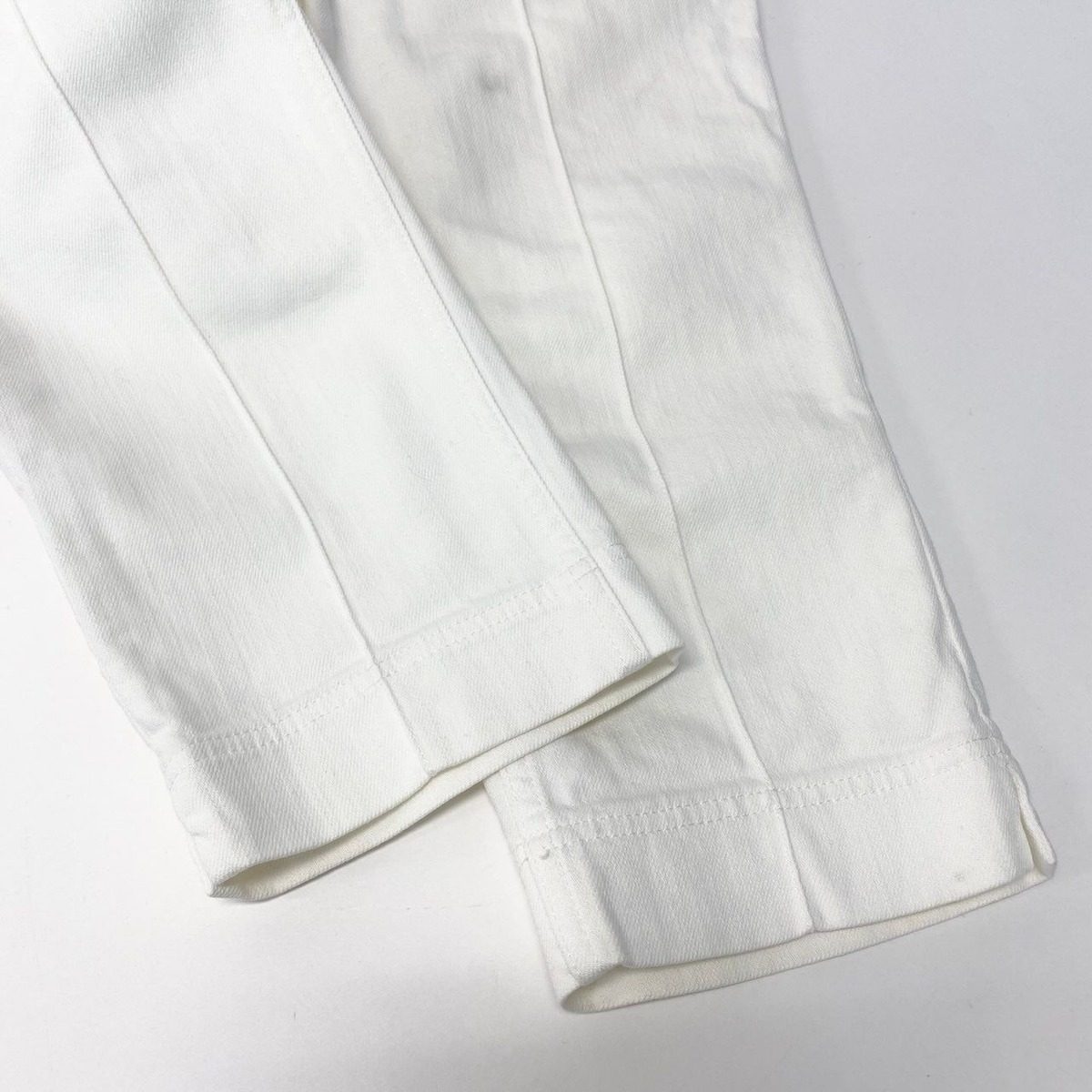 Louis Vuitton Ed2 Cropped Denim Pants Color Monogram Flower 36 White — view 6