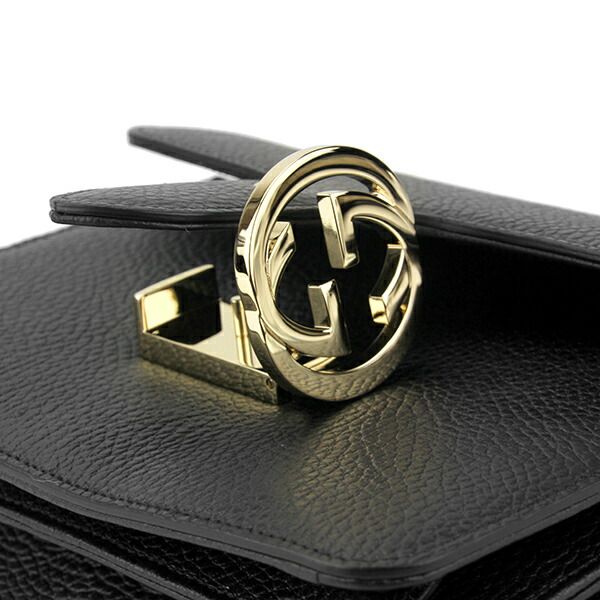 Gucci Shoulder Bag Dollar Calf Black