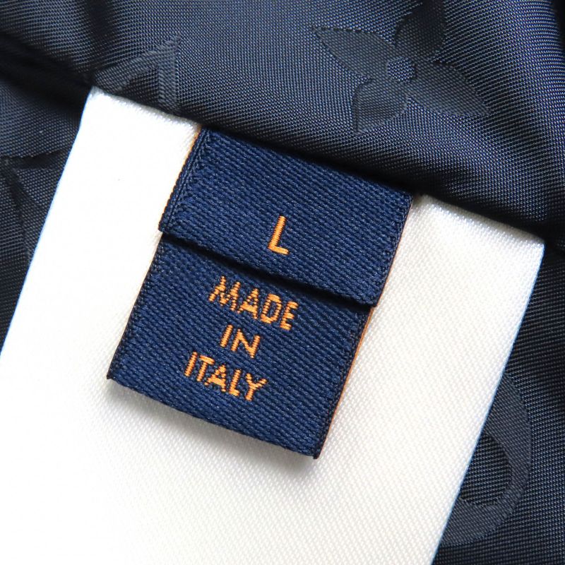 Louis Vuitton 25SS 1aglxq Leather Patch Fleece Blouson Partially Monogram Zip