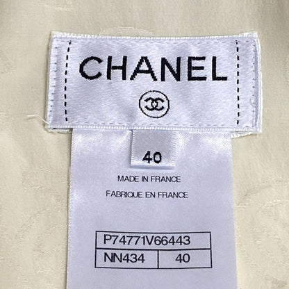 Chanel Long Sleeve Shirt Blouse Size 40 M Women's P74771 Ivory 2023/coco