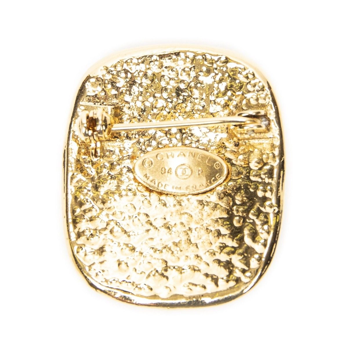 Chanel Cc Square Brooch Gold Plated — view 3