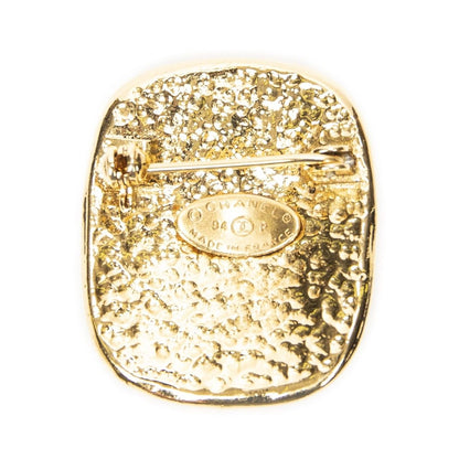 Chanel Cc Square Brooch Gold Plated — view 3