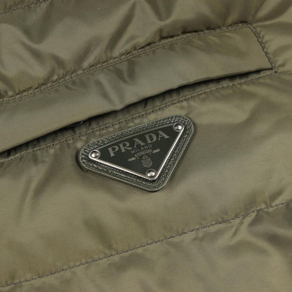 Prada Down Jacket Polyester Khaki — view 11