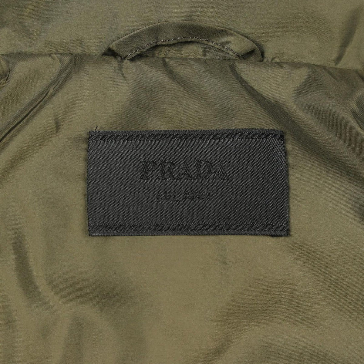 Prada Down Jacket Polyester Khaki — view 3