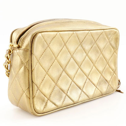 Chanel Fringe Chain Shoulder Matelasse A03727 Lambskin Gold Ladies Shoulder Bag