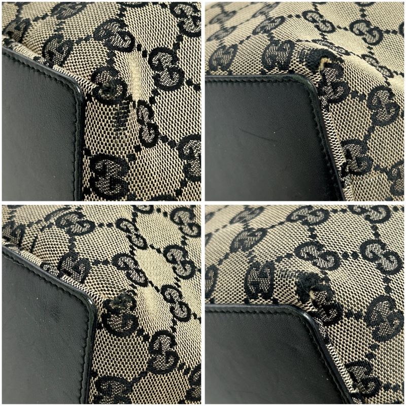 Gucci Mini Tote Bag GG Canvas Shoulder GG Pattern Black 21099