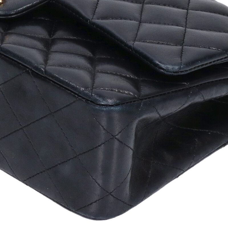 Chanel Matelasse 25 W Flap Lamb Skin Chain Shoulder Bag Women 25