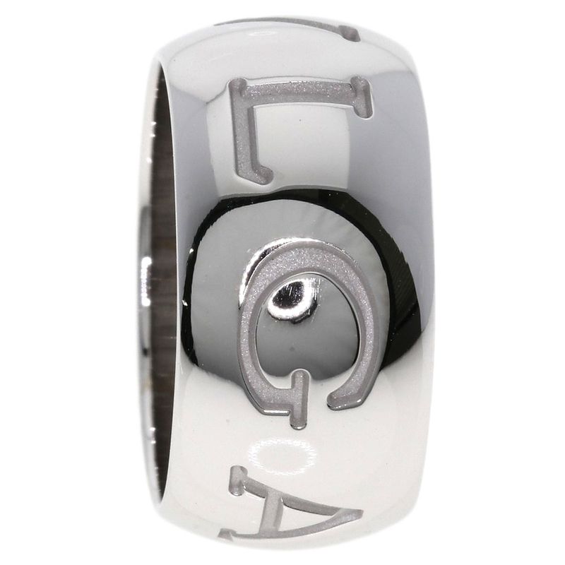 Bvlgari Bulgari Mono Logo #54 Ring - 18K White Gold Ladies