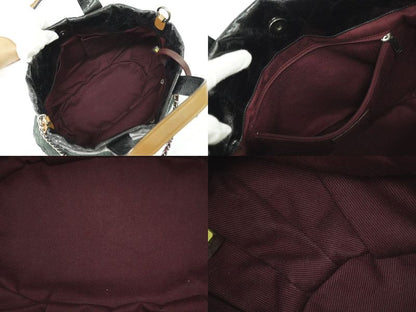 Authentic Chanel In The Mix Coco Mark 2WAY Shoulder Bag Tote Bag Sparkle