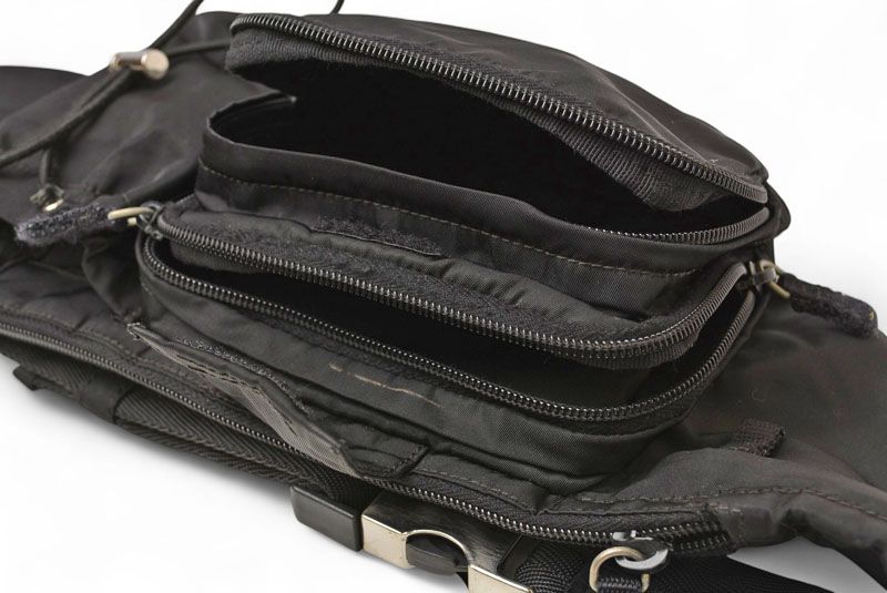Prada Waist Bag Waist Pouch Body Bag Prada Nylon NERO Black Va0056 Men Women