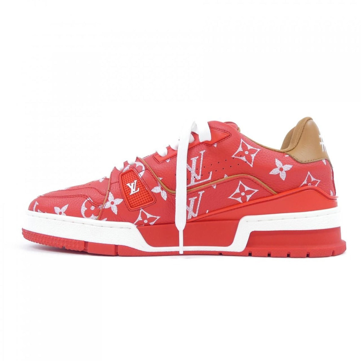 Louis Vuitton LV Trainers Pharrell William Sneakers Red Black — view 2