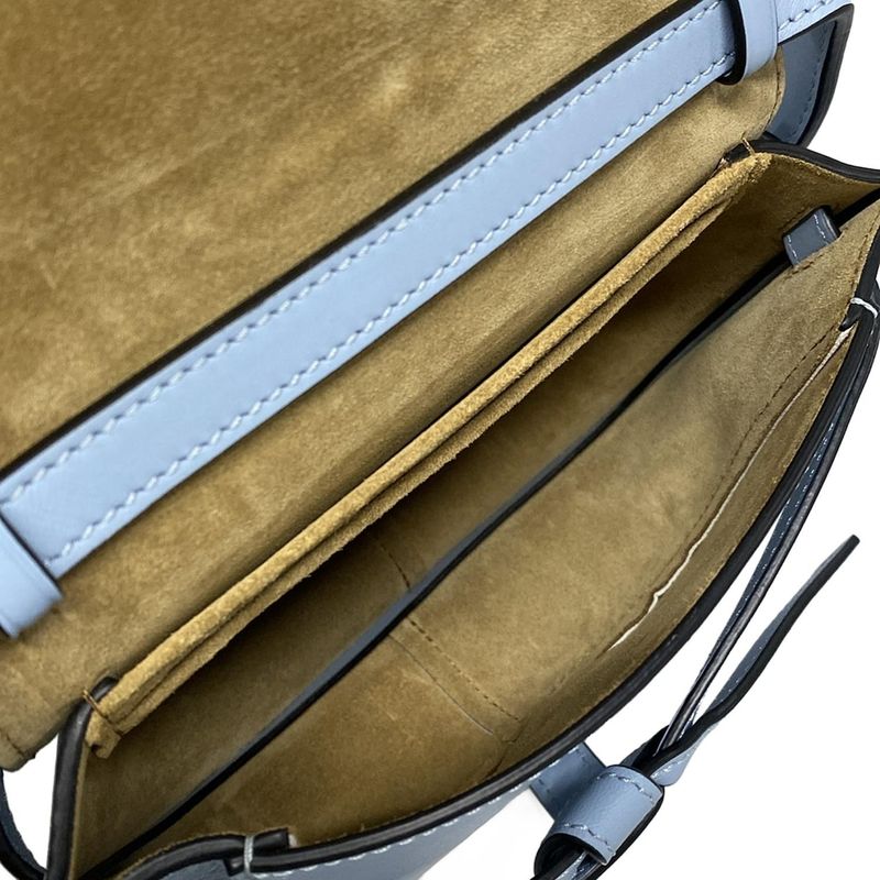 Loewe Shoulder Bag Gate Dual Bag Mini C565r41x04 Light Blue Jacquard Strap