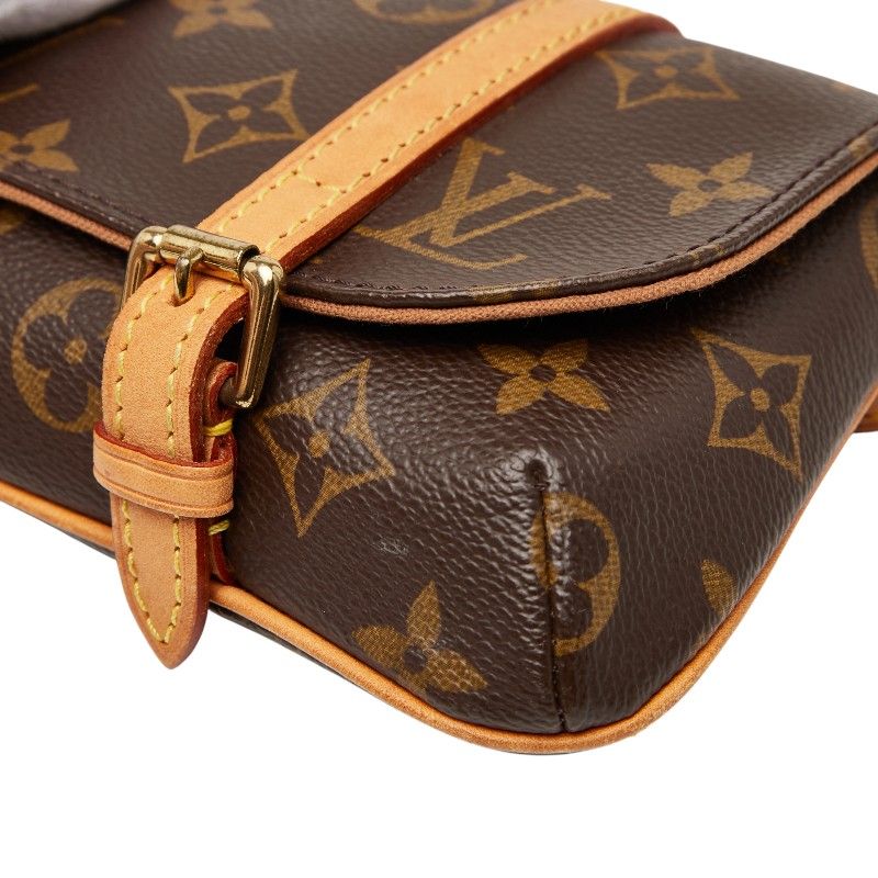 Louis Vuitton Monogram Pochette Marelle M51159 Brown PVC Leather Women Louis
