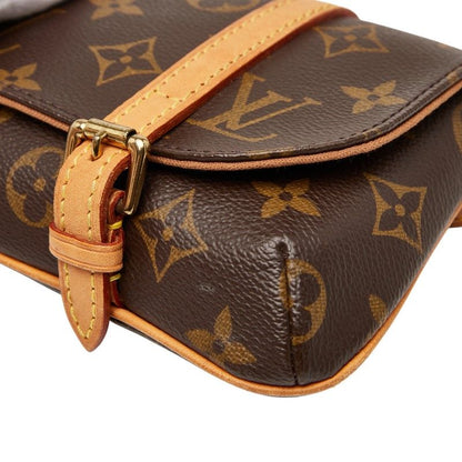 Louis Vuitton Monogram Pochette Marelle M51159 Brown PVC Leather Women Louis