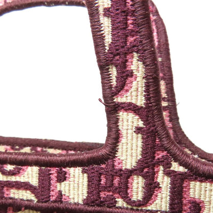Christian DIOR Book Tote Mini Handbag Canvas Women