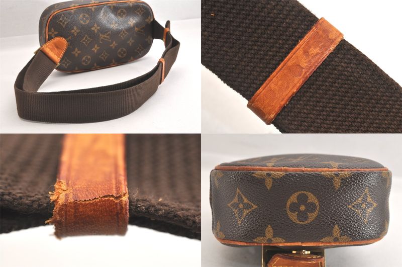 Louis Vuitton Monogram Pochette Gange Waist Body Bag M51870 LV 2738n