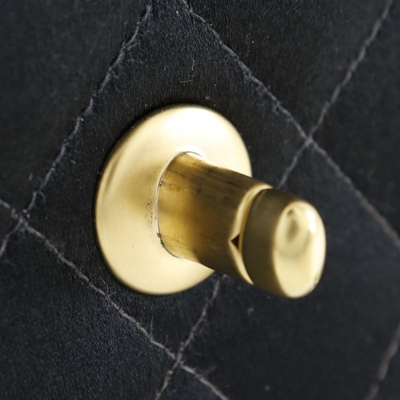 Chanel Mini Chain Shoulder Matelasse Satin Black Ladies Shoulder Bag