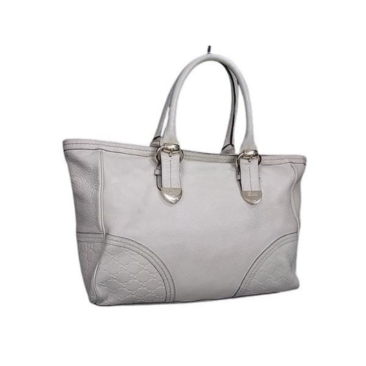 Gucci Handbag Signoria Light Beige Leather Women Gold Hardware