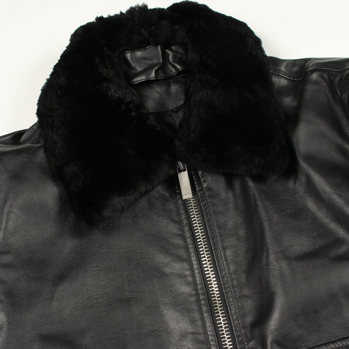Dior Leather Jacket Zip Up — view 8