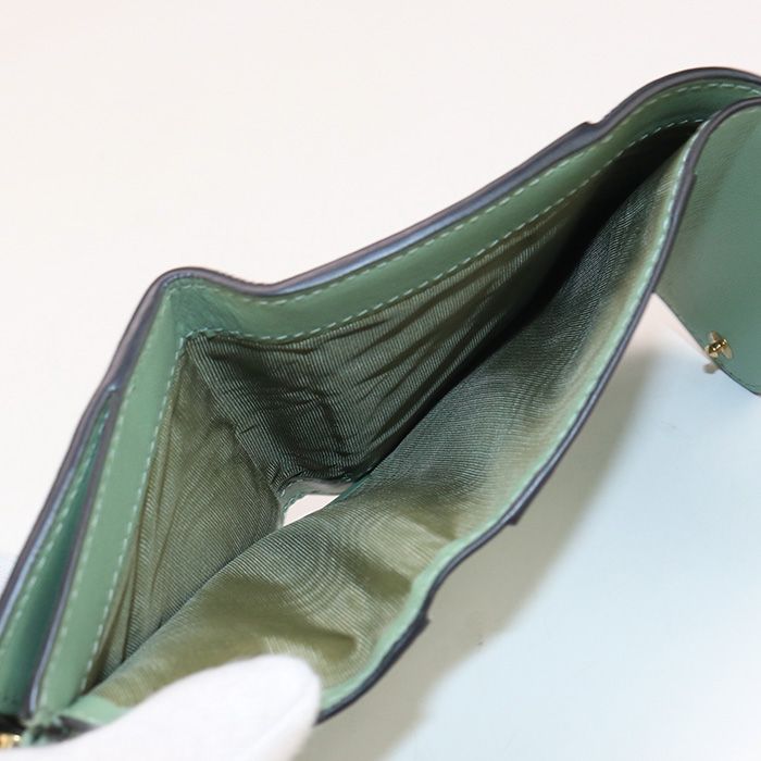 DIOR Lotus Wallet Saddle S5652 CCEH Tri-fold Wallet Leather Women's