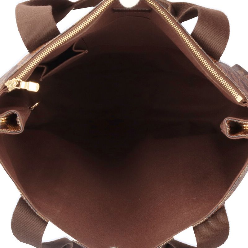 Louis Vuitton Cabas Bobol Damier Tote Bag Damier Canvas N52006 Brown Ladies